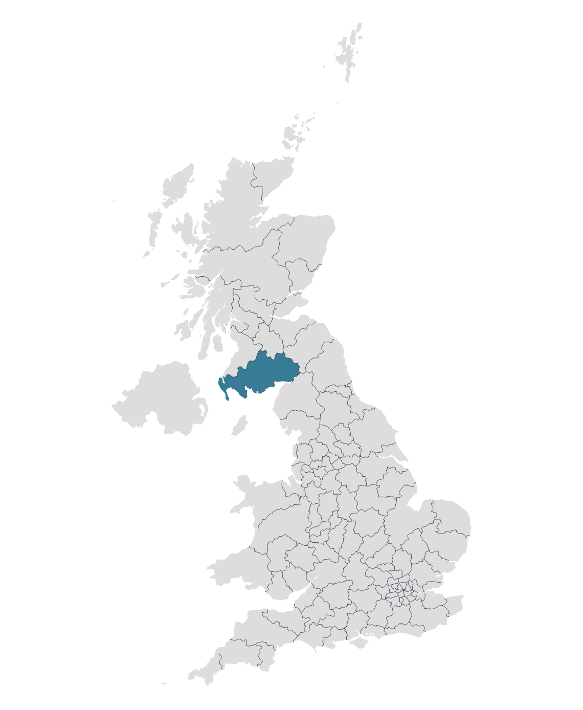 Map of postcode area