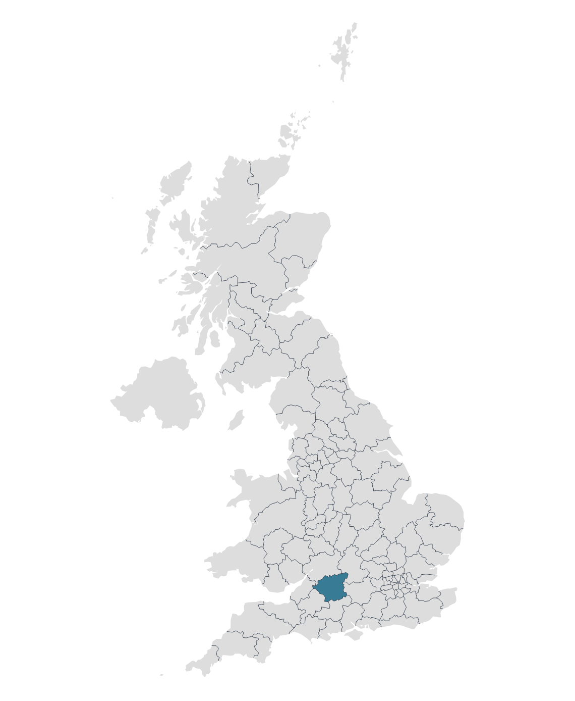 Map of postcode area