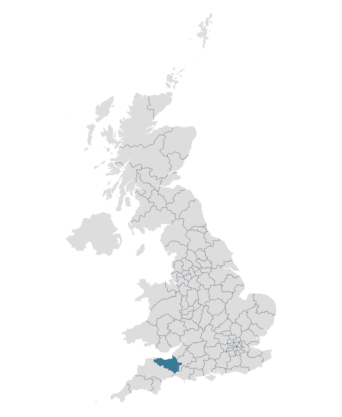 Map of postcode area